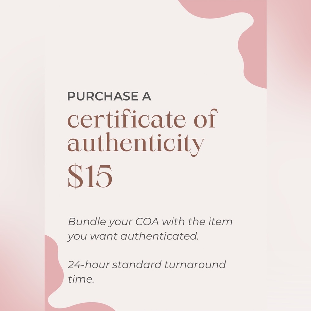 Certificate of Authenticity